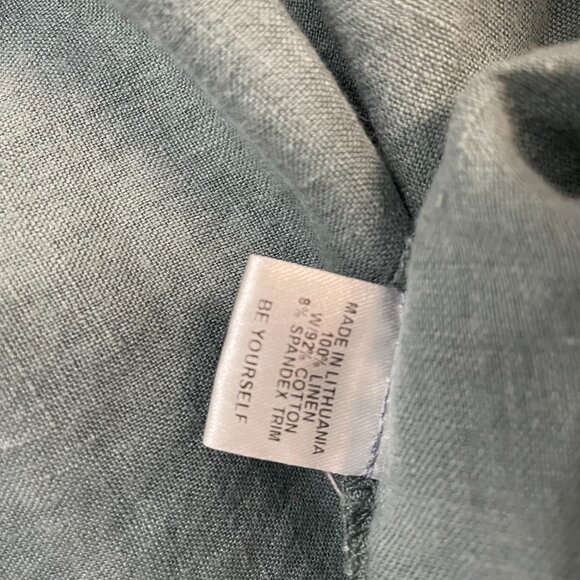 Flax Sage Green Asymmetrical Blouse - Picture 7 of 7